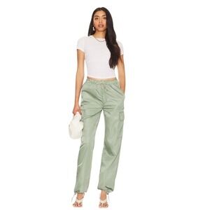 Pistola NWT Jade Lightweight Cargo Trousers XS Bluff Green Drawstring High Waist